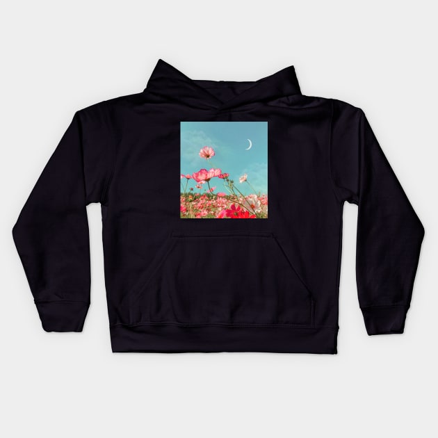 Flowers Kids Hoodie by YellowCollages